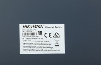 Коммутатор Hikvision DS-3E0526P-E 25x1Гбит/с 1SFP 24PoE+ 270W неуправляемый - купить недорого с доставкой в интернет-магазине