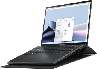 Ноутбук Asus ZenBook Duo UX8406CA-QL345X Core Ultra 7 255H 32Gb SSD1Tb Intel Arc 140T 14" OLED Touch WUXGA (1920x1200) Windows 11 Pro dk.grey WiFi BT Cam Bag (90NB14X1-M00M30) - купить недорого с доставкой в интернет-магазине