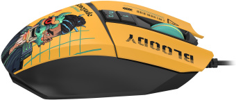 Мышь A4Tech Bloody W63 Max Renegade желтый/рисунок оптическая 12000dpi USB (W63 MAX) - купить недорого с доставкой в интернет-магазине