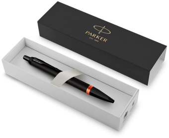 Ручка шариков. Parker IM Vibrant Rings K315 (CW2172946) Flame Orange PVD M син. черн. подар.кор. - купить недорого с доставкой в интернет-магазине