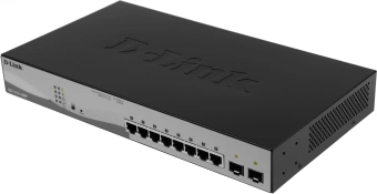 Коммутатор D-Link DGS-1210-10MP/F3A (L2) 8x1Гбит/с 2SFP 8PoE 130W настраиваемый - купить недорого с доставкой в интернет-магазине