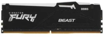 Память DDR5 32GB 5200MHz Kingston KF552C40BBA-32 Fury Beast Black RGB RTL Gaming PC5-41600 CL40 DIMM UDIMM 288-pin 1.25В dual rank с радиатором Ret - купить недорого с доставкой в интернет-магазине