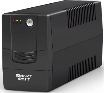 Источник бесперебойного питания Smartwatt UNI 1050E 600Вт 1050ВА черный - купить недорого с доставкой в интернет-магазине