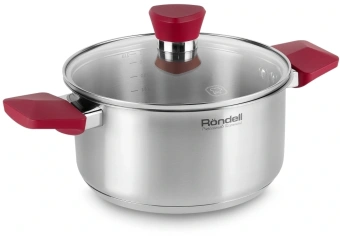 Кастрюля Rondell Strike RDS-814 2.8л. d=20см (с крышкой) стальной - купить недорого с доставкой в интернет-магазине