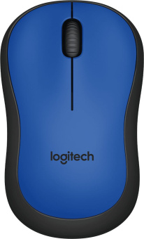 Мышь Logitech Silent M220 синий/черный оптическая (1000dpi) silent беспроводная USB для ноутбука (2but) - купить недорого с доставкой в интернет-магазине