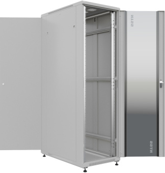 Шкаф серверный NTSS Премиум (NTSS-R42U60100GS) напольный 42U 600x1000мм пер.дв.стекл металл 900кг серый 910мм 1987мм IP20 сталь укомплектованный - купить недорого с доставкой в интернет-магазине