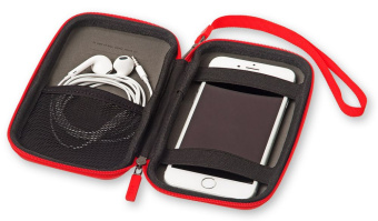 Чехол для путешествий Moleskine Journey Pouch SMALL 70х110x30мм (в компл.:ремешок на запястье) красный блистер - купить недорого с доставкой в интернет-магазине