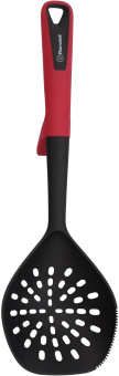 Шумовка для первых/вторых блюд Rondell Craft RD-1873 черный/красный упак.:картонная подложка - купить недорого с доставкой в интернет-магазине