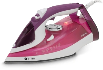 Утюг Vitek VT-8354 2600Вт фиолетовый/белый - купить недорого с доставкой в интернет-магазине
