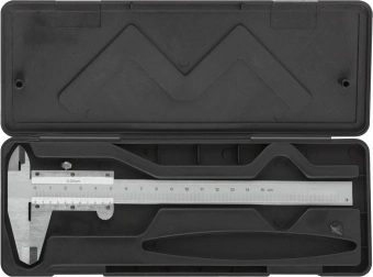 Штангенциркуль нониусный FIT 19840 серебристый пластиковый футляр - купить недорого с доставкой в интернет-магазине