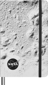 Блокнот Moleskine LIMITED EDITION NASA-INSPIRED SKNTBHL7063S1 Large 130х210мм 176стр. линейка серебристый Moon - купить недорого с доставкой в интернет-магазине