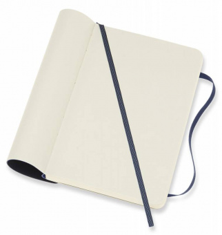 Блокнот Moleskine CLASSIC SOFT QP613B20 Pocket 90x140мм 192стр. нелинованный мягкая обложка синий сапфир - купить недорого с доставкой в интернет-магазине