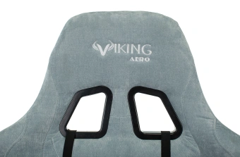Кресло игровое Zombie VIKING KNIGHT Fabric серо-голубой Light-28 с подголов. крестов. металл - купить недорого с доставкой в интернет-магазине
