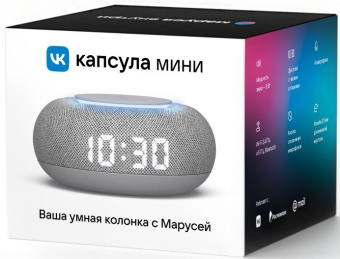 Умная колонка VK Капсула Мини Маруся св.серый 5W 1.0 BT 10м (MRC02GY) - купить недорого с доставкой в интернет-магазине