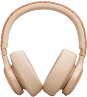 Гарнитура накладные JBL Live 770NC бежевый беспроводные bluetooth оголовье (JBLLIVE770NCSAT) - купить недорого с доставкой в интернет-магазине