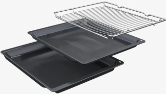 Духовой шкаф Электрический Bosch Serie 8 HMG776NB1 черный - купить недорого с доставкой в интернет-магазине