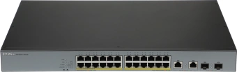 Коммутатор Zyxel GS1350-26HP-EU0101F (L2) 24x1Гбит/с 2xКомбо(1000BASE-T/SFP) 24PoE+ 375W управляемый - купить недорого с доставкой в интернет-магазине