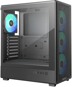 Корпус Deepcool CC550 4F черный без БП ATX 4x120mm 5x140mm 1xUSB2.0 1xUSB3.0 audio bott PSU - купить недорого с доставкой в интернет-магазине