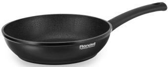 Сковорода Rondell Mustang RDA-599 круглая 28см покрытие: Xylan Plus ручка несъемная (без крышки) черный - купить недорого с доставкой в интернет-магазине