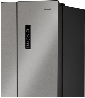 Холодильник Weissgauff WCD 450 X NoFrost Inverter 2-хкамерн. нержавеющая сталь инвертер - купить недорого с доставкой в интернет-магазине