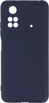 Чехол (клип-кейс) DF для Xiaomi Poco M4 Pro poCase-03 синий (POCASE-03 (BLUE)) - купить недорого с доставкой в интернет-магазине