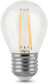 Лампа светодиодная Gauss Filament 7Вт цок.:E27 шар 220B 4100K св.свеч.бел.нейт. (упак.:1шт) (105802207-S) - купить недорого с доставкой в интернет-магазине