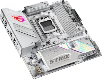 Материнская плата Asus ROG STRIX B850-G GAMING WIFI SocketAM5 AMD B850 4xDDR5 mATX AC`97 8ch(7.1) 2.5Gg RAID+HDMI+DP - купить недорого с доставкой в интернет-магазине
