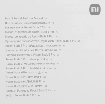 Гарнитура внутриканальные Xiaomi Redmi Buds 6 Pro черный беспроводные bluetooth в ушной раковине (BHR9307GL) - купить недорого с доставкой в интернет-магазине