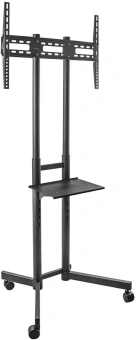 Стойка для телевизора Kromax OMEGA-15 черный 32"-70" макс.50кг напольный мобильный - купить недорого с доставкой в интернет-магазине