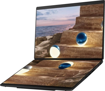 Ноутбук Asus ZenBook Duo UX8407AA-SN363X Core Ultra 9 386H 32Gb SSD1Tb Intel Graphics 14" OLED Touch 3K (2880x1800) Windows 11 Pro dk.grey WiFi BT Cam (90NB16V1-M00L90) - купить недорого с доставкой в интернет-магазине