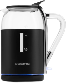 Чайник электрический Polaris PWK 1563CGL 1.5л. 2200Вт черный/прозрачный корпус: стекло/пластик - цена, купить или заказать с доставкой в интернет-магазине Чайник электрический Polaris PWK 1563CGL 1.5л. 2200Вт черный/прозрачный корпус: стекло/пластик - купить недорого с доставкой в интернет-магазине