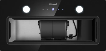 Вытяжка встраиваемая Weissgauff Dubhe 600 Touch черный управление: кнопочное (1 мотор) - купить недорого с доставкой в интернет-магазине