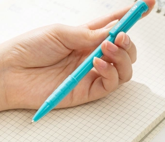 Ручка шариков. автоматическая Deli Daily EQ00330 голубой d=0.7мм син. черн. резин. манжета - купить недорого с доставкой в интернет-магазине