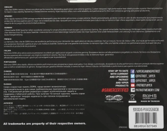Память DDR4 2x16GB 3600MHz Patriot PVS432G360C8K Viper Steel RTL Gaming PC4-28800 CL18 DIMM 288-pin 1.35В single rank с радиатором Ret - купить недорого с доставкой в интернет-магазине