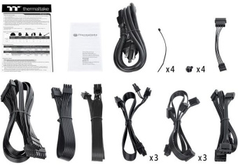 Блок питания Thermaltake ATX 1200W Toughpower GF1 80+ gold 24pin APFC 140mm fan 12xSATA Cab Manag RTL - купить недорого с доставкой в интернет-магазине