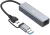 Разветвитель USB-C + USB-A Digma DHUB-LAN-4port 4порт. серебристый - купить недорого с доставкой в интернет-магазине