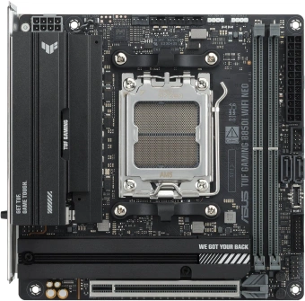 Материнская плата Asus TUF GAMING B850I WIFI NEO Socket AM5 AMD B850 2xDDR5 mini-ITX AC`97 8ch(7.1) 2.5Gg RAID+HDMI+DP - купить недорого с доставкой в интернет-магазине