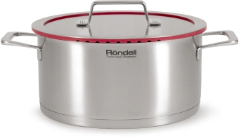 Кастрюля Rondell Verter RDS-2030 4.7л. d=24см (с крышкой) стальной - купить недорого с доставкой в интернет-магазине