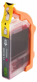 Картридж струйный Cactus CS-BCI6M пурпурный (12мл) для Canon S800/S820/S900/S9000/i550/i560/i860/i865/i905D/i950S/i960x/i965/i990/i9100/i9950/JX500/MP750/MP760/iP600D/iP3000/iP600D/iP8500/BJC-8200 с чипом - купить недорого с доставкой в интернет-магазине