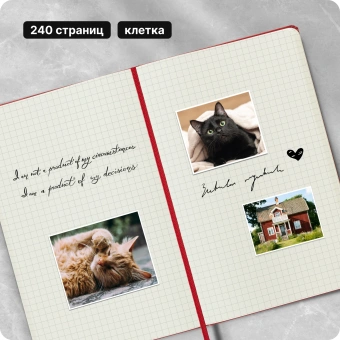 Блокнот Moleskine CLASSIC QP061R Large 130х210мм 240стр. клетка твердая обложка красный - купить недорого с доставкой в интернет-магазине