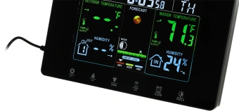 Погодная станция SunWind SW-WSH160-COLOR черный - купить недорого с доставкой в интернет-магазине