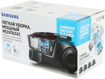 Пылесос Samsung VC18M31A0HU/EV 1800Вт голубой/черный - купить недорого с доставкой в интернет-магазине