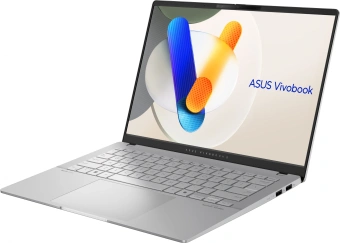 Ноутбук Asus VivoBook S14 OLED M5406WA-QD127 Ryzen AI 9 365 24Gb SSD1Tb AMD Radeon 880M 14" OLED WUXGA (1920x1200) noOS silver WiFi BT Cam (90NB14P1-M007L0) - купить недорого с доставкой в интернет-магазине