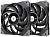 Вентилятор для корпуса Thermaltake Toughfan 12 120х120x25 черный 4-pin 22.3дБ (упак.:2шт) (CL-F082-PL12BL-A) Ret