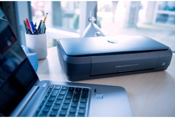 Принтер струйный HP OfficeJet 200 (CZ993A) A4 WiFi черный - купить недорого с доставкой в интернет-магазине