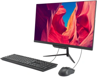 Моноблок Digma Pro Base 23.8" Full HD i3 12100 (3.3) 16Gb SSD512Gb UHDG 730 Windows 11 Pro GbitEth WiFi BT 90W клавиатура мышь Cam черный 1920x1080 - купить недорого с доставкой в интернет-магазине
