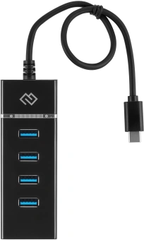 Разветвитель USB-C Digma DHUB-4USB-C-3.0 4порт. черный - купить недорого с доставкой в интернет-магазине