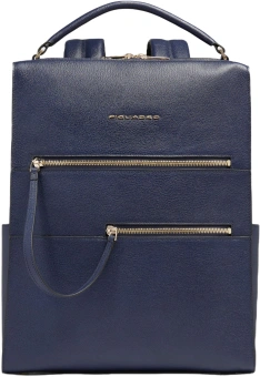Рюкзак женский Piquadro Patricia CA6839W140BM/BLU темно-синий кожа - купить недорого с доставкой в интернет-магазине