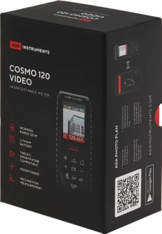 Лазерный дальномер Ada Cosmo 120 video 2кл.лаз. 690нм цв.луч. красный в кейсе (А00502) - купить недорого с доставкой в интернет-магазине