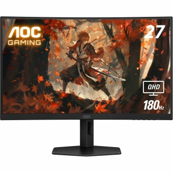 Монитор AOC 27" Gaming CQ27G4X черный VA LED 1ms 16:9 HDMI матовая HAS 4000:1 300cd 178гр/178гр 2560x1440 180Hz DP Quad 2K (1440p) 5.91кг - купить недорого с доставкой в интернет-магазине